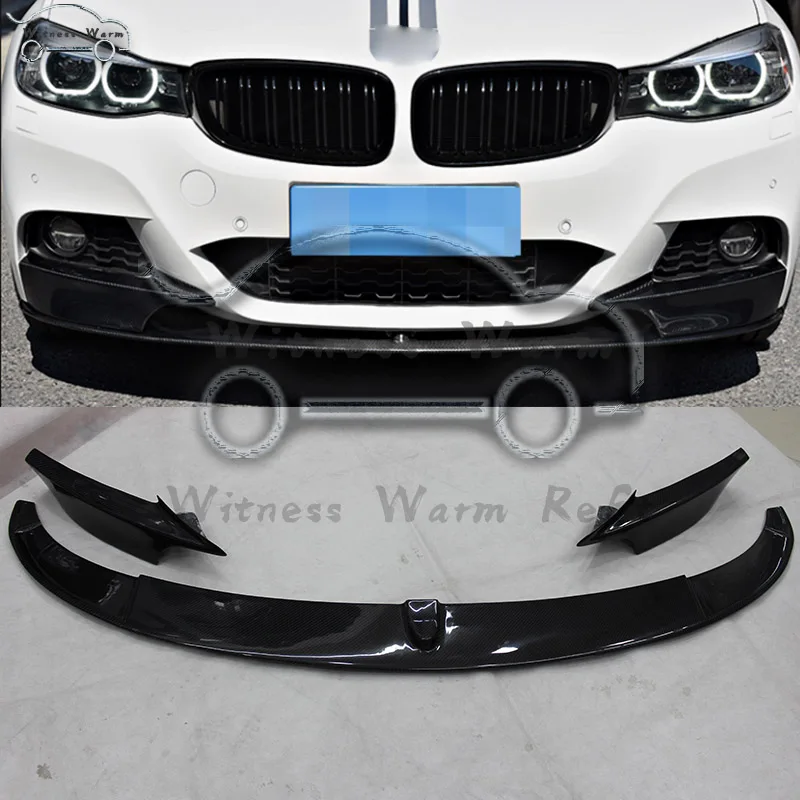 Спойлер для переднего бампера из углеродного волокна Раздельный фартук BMW 3 серии