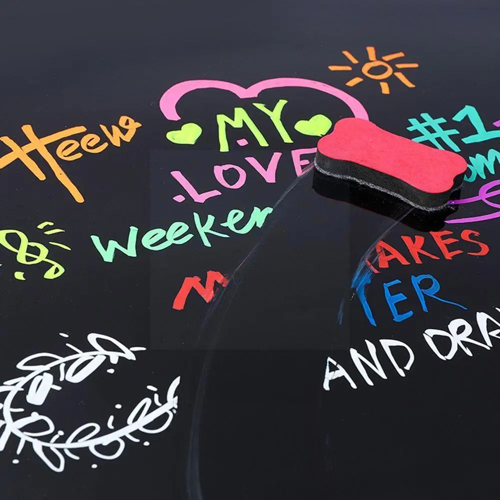 

12-color Erasable Light Board Pen Chalk Erasable Highlighter Fluorescent Colorful LED Marker Chalkboard Pens Painting White Y8Q3