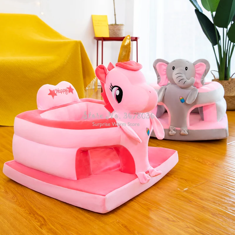 

Baby Sofa Chair Anti-fall Backrest Chair for 4 Months To 2 Years Old Cute Children's Small Sofa Removable Sofa Cover