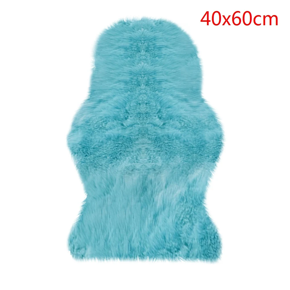 A13 40x60cm FUNIQUE мех искусственный овчина мохнатый ковер для гостиной, спальни, коврик из кожи, однотонный пушистый коврик, моющийся коврик из искусственного меха для спальни - Цвет: A13 40x60cm