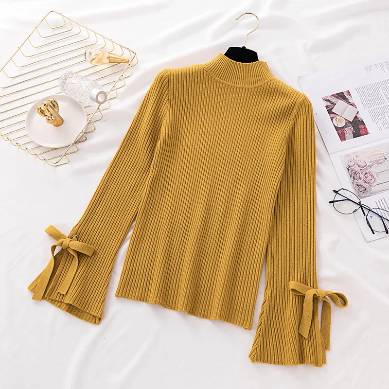 Женские свитера зимняя одежда женские с высоким воротником осенние модные