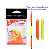 yellow orange color diy conspicuous triangular diamond shape fishing floats drift tail fresh water fishing tool tool accessories