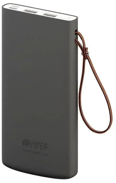 Аккумулятор внешний универсальный HIPER TRAVEL 10K Li Pol 10000 mAh Soft touch 2.4A+1.5A 2xUSB 1xType C