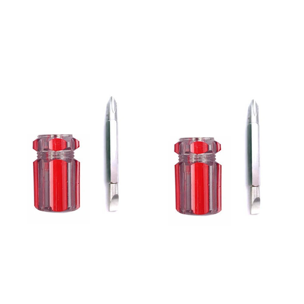 

3Pcs 2 inch Mini Screwdrivers Dual Use Screwdriver Head Multifunctional Screwdriver Maintenance Repair Hand Tools Random Color
