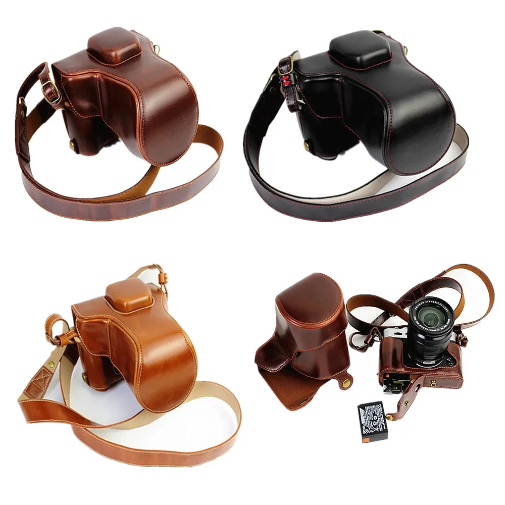 Роскошный чехол из искусственной кожи Камера сумка для цифровой камеры Fujifilm XT10