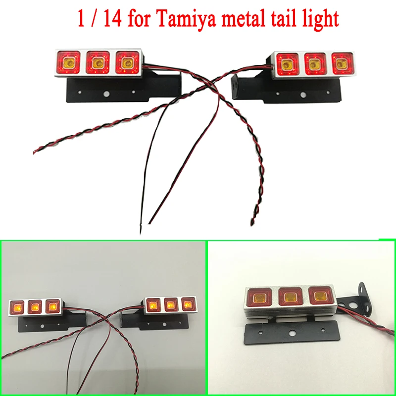 

Metal Led Tail Light Stern Lamp for 1/14 Tamiya RC Truck Car SCANIA R730 R470 VOLVO FH12 ACTROS 3363 1851 AROCS 3348 MAN TGX