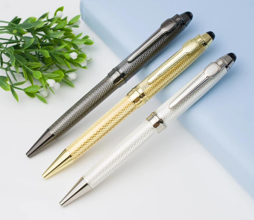 Металлическая шариковая ручка вращающаяся металлическая Роскошная высокое
