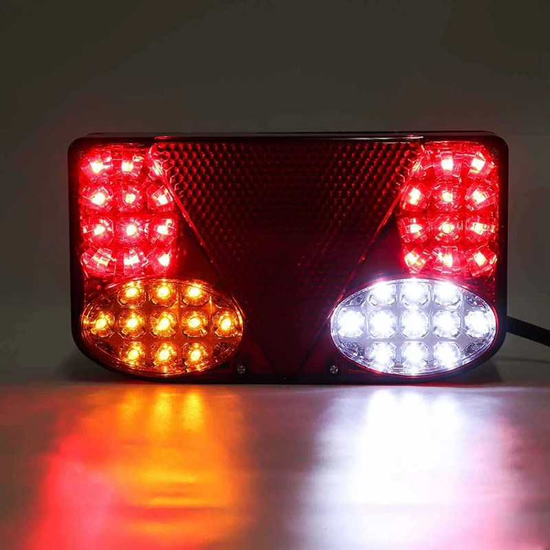 12V LED Car Trailer Truck Tail Light Taillight Rear Stop Brake Lamps Turn Signal for Pick-Ups Tippers Chassis Van | Автомобили и