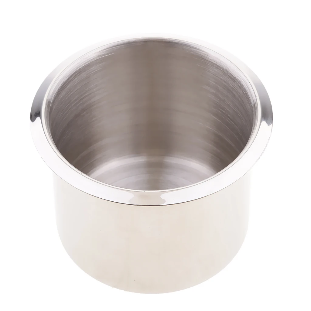 

25Pcs Stainless Steel Recessed Universal Cup Drink Holder for Boat RV Silver