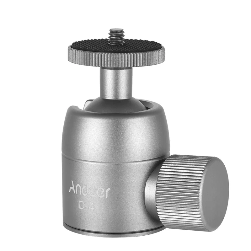 Мини-штатив Andoer с шаровой головкой из алюминиевого сплава отверстием для винта 1/4