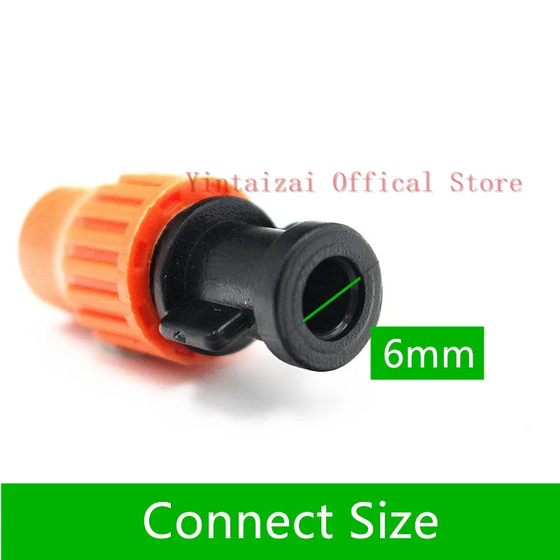 50 шт. оранжевый запотевающий спринклер Регулируемая насадка для полива сада и