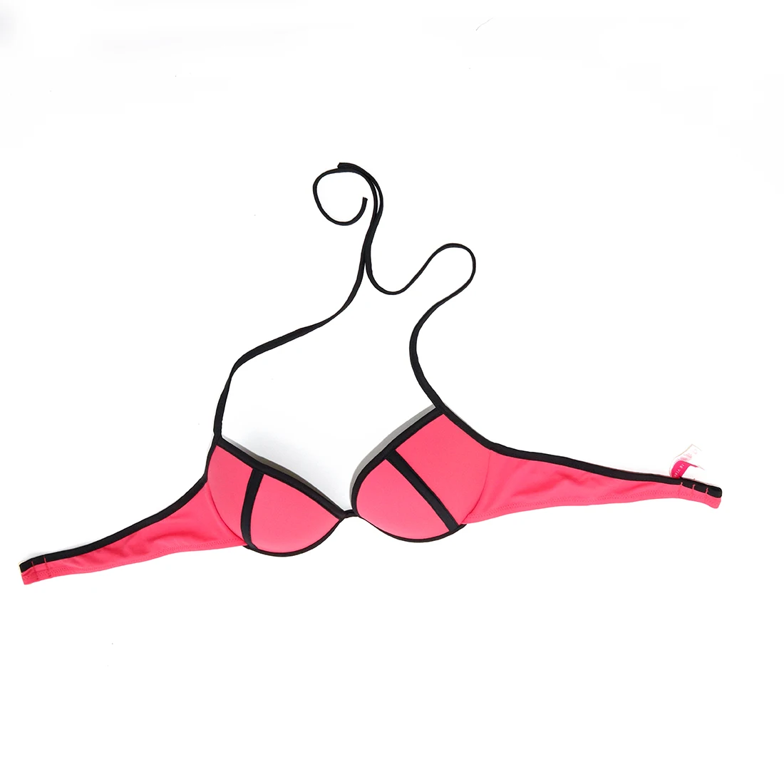 Женские сексуальные Бюстгальтеры на косточках топ пуш ап розового цвета с