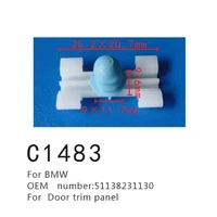 side molding clips for bmw e46 exterior side moulding door bumpstrip retaining fastener clip 51138231130
