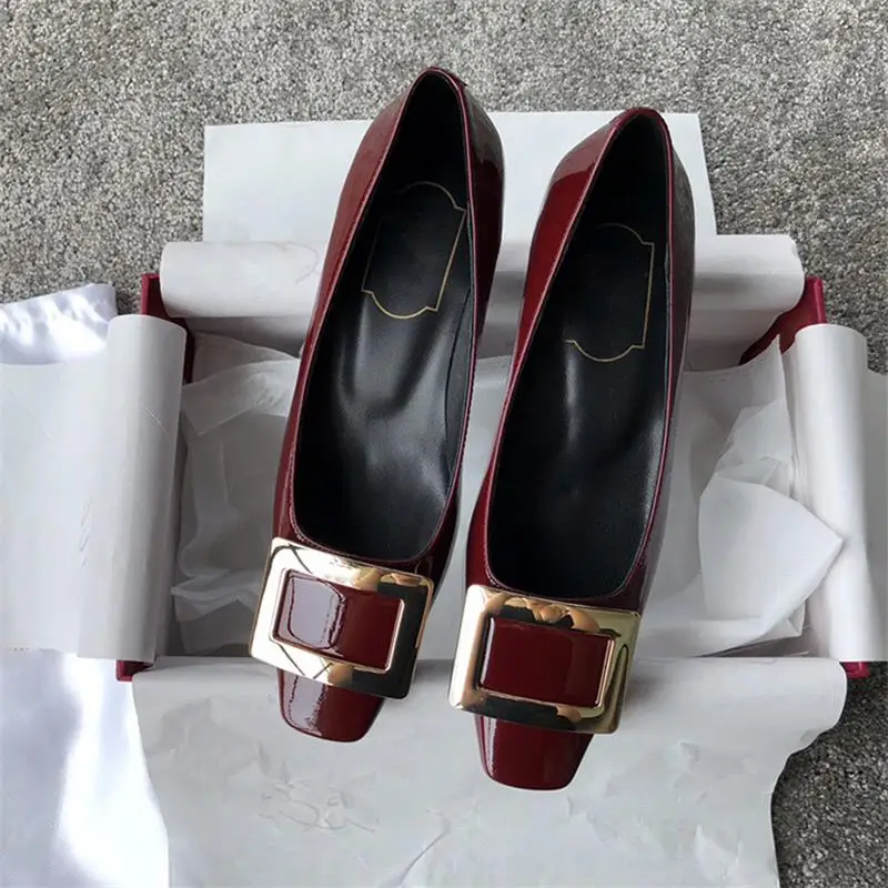 Туфли-лодочки женские из лакированной кожи на высоком каблуке 5 см | Обувь