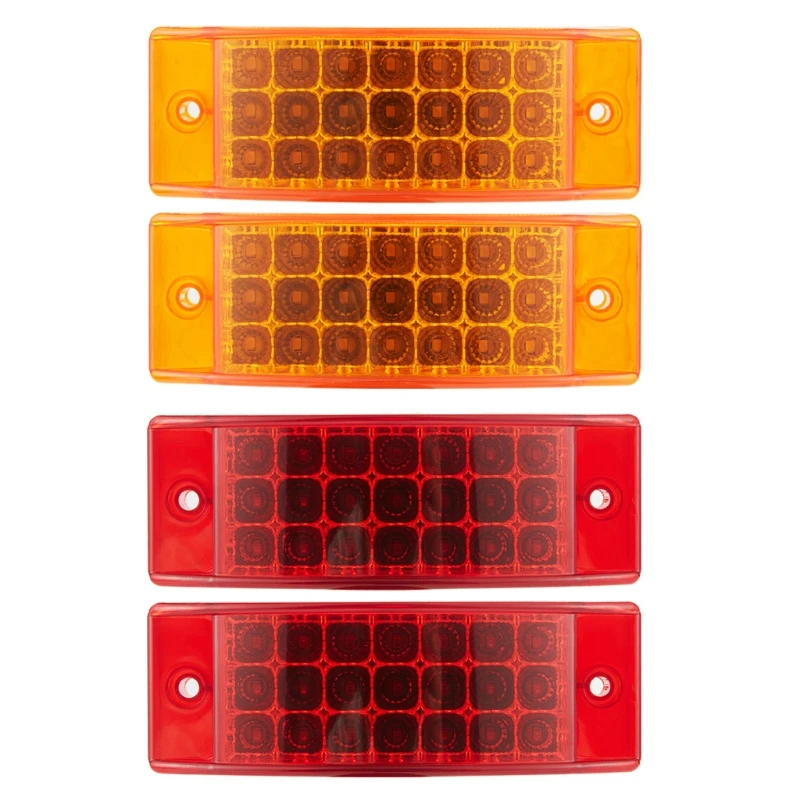 

21LED Truck Lorry Trailer Side Marker Light Truck Lights Car Turn Signal Brake Rear Warning Tail Light Lamp 24V 12V 1pair