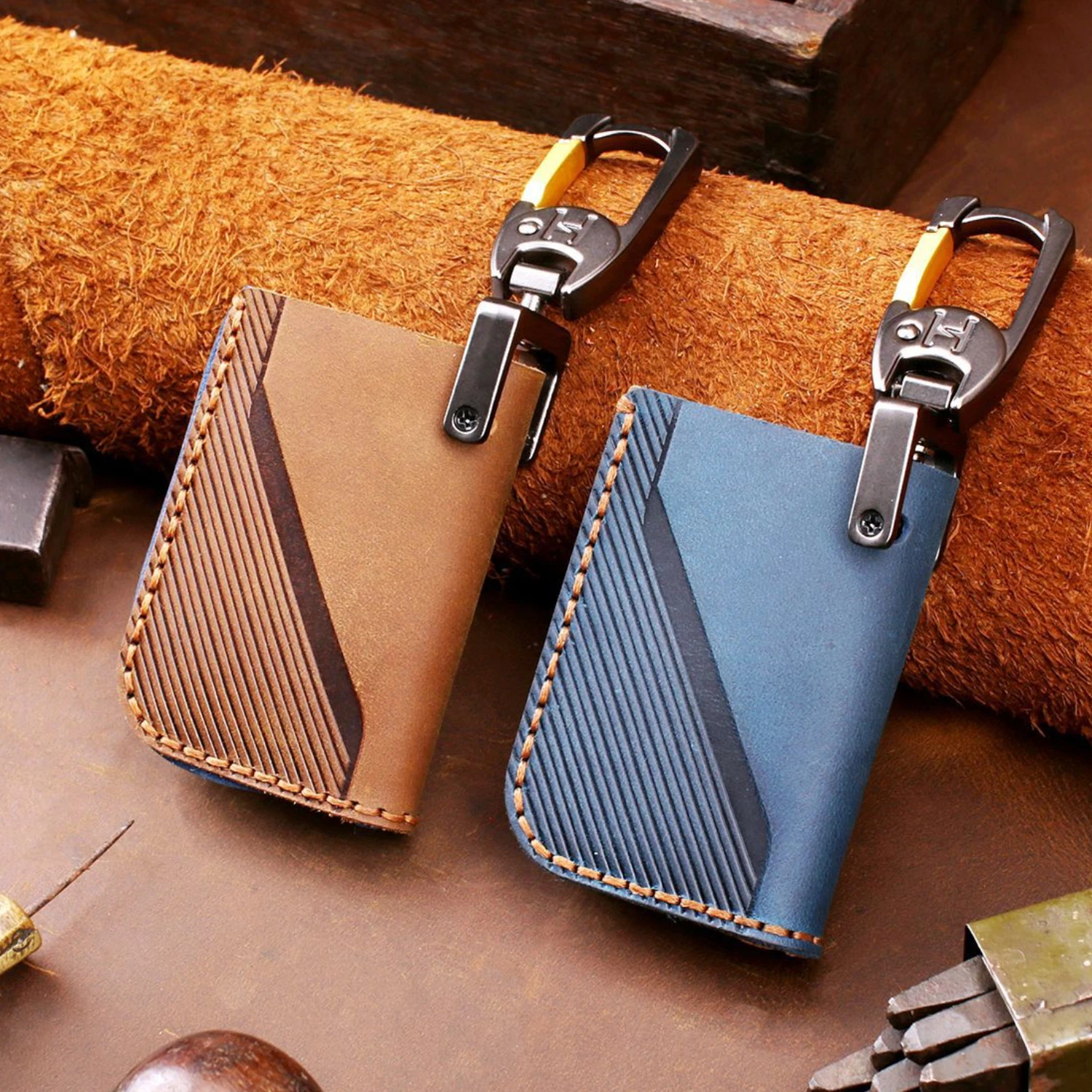 

Новый роскошный чехол для ключей из натуральной кожи для Lynkco 03 05 06, автомобильные аксессуары, держатель для ключей, сумка для брелока, корпус...