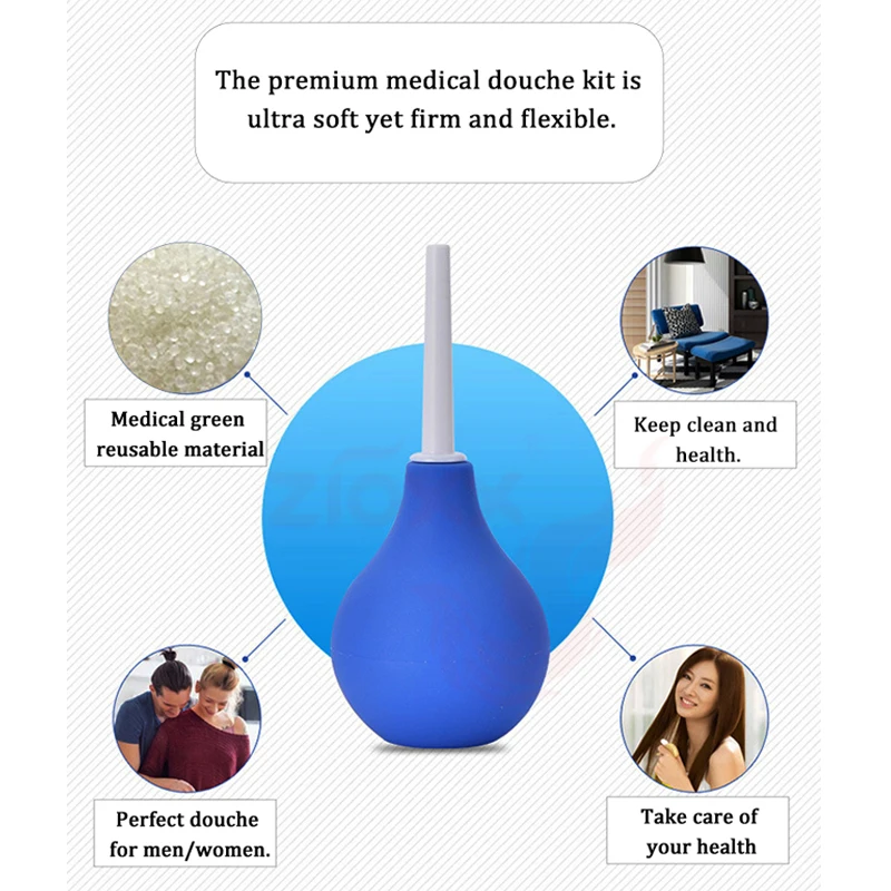 Анальная пробка для взрослых секс игрушки геев силиконовый шприц очистки прямой