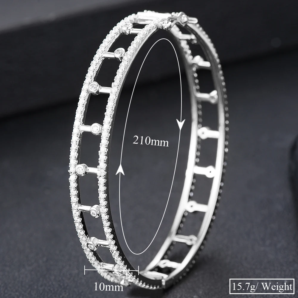 

Siscathy Trendy Women Fashion Bangle Charms New Design Shinning Gold Bracelet for women daily party wedding Jewelry GIFT