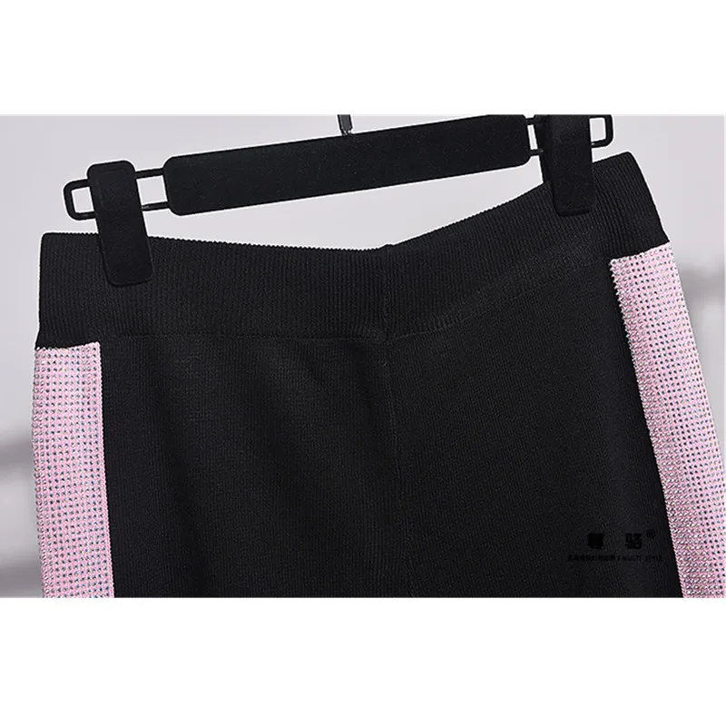 Высококачественный Свободный женский свитер Diamonds пуловер + длинные штаны