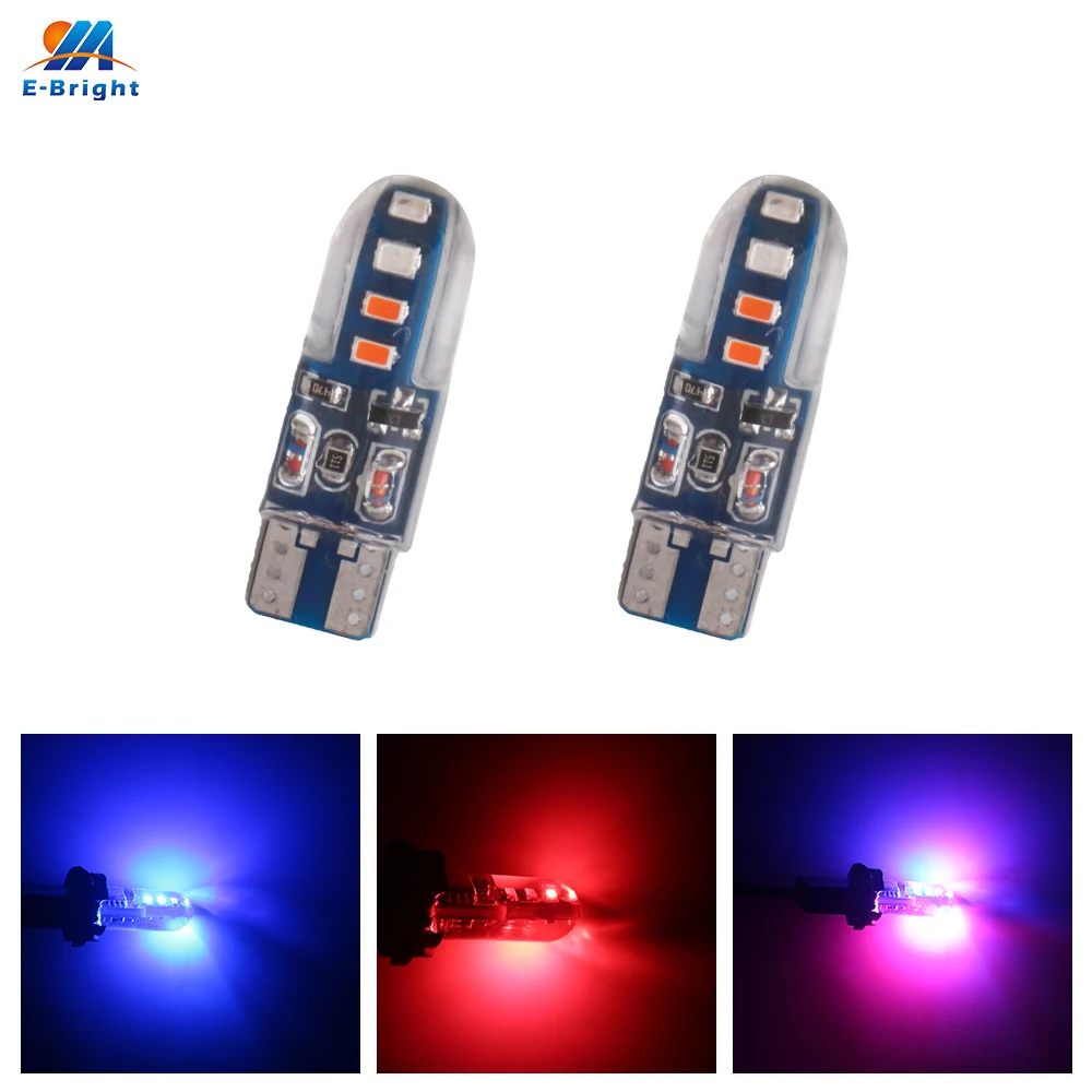 2 шт. 12 В Strobe Flash T10 2016 светодиодный кварцевая автомобильная лампа автоматический