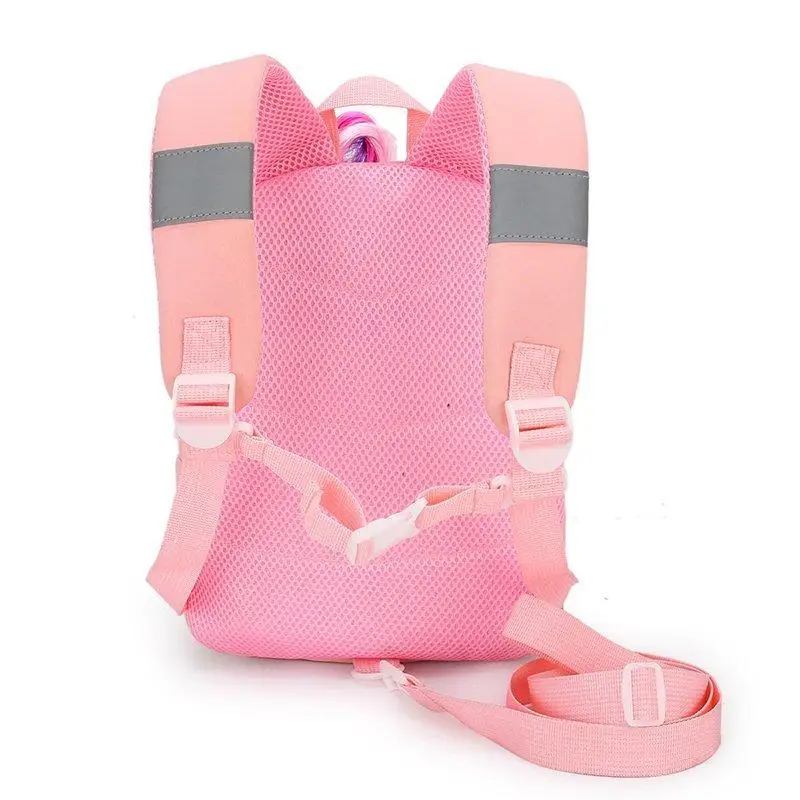 

Cute Unicorn Toddler School Bag for Kids Anti-lost Kindergarten Cartoon 3D Unicorn Baby Child Small ulight Backpack Neoprene Bag