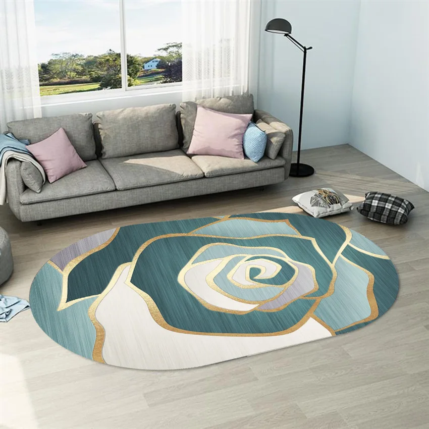 

Nordic Light luxury 3D Anti-slip Carpet Indoor Printed Decoration Rugs Living Room Bedroom Bedside Bay Window Sofa Floor Mat