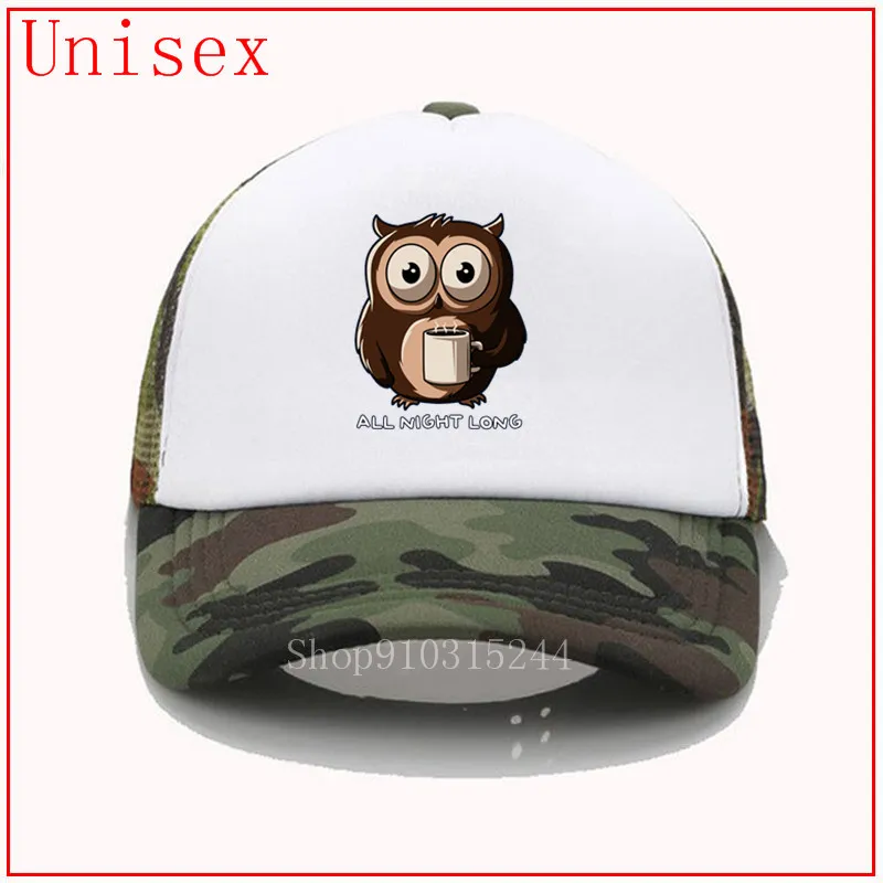 Ночная Сова всю ночь длинная кофейная белая шляпа с пластиковым щитом Пляжные