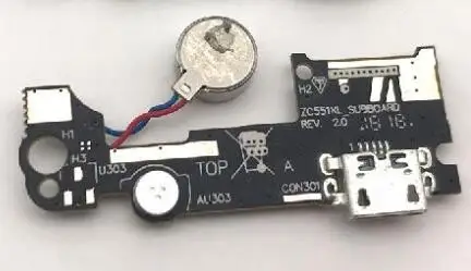 Copy Wth Vibrator Док-разъем Micro USB зарядное устройство зарядный порт микрофон с гибким кабелем плата для Asus Zenfone 3 Laser ZC551KL - Цвет: Copy Wth Vibrator