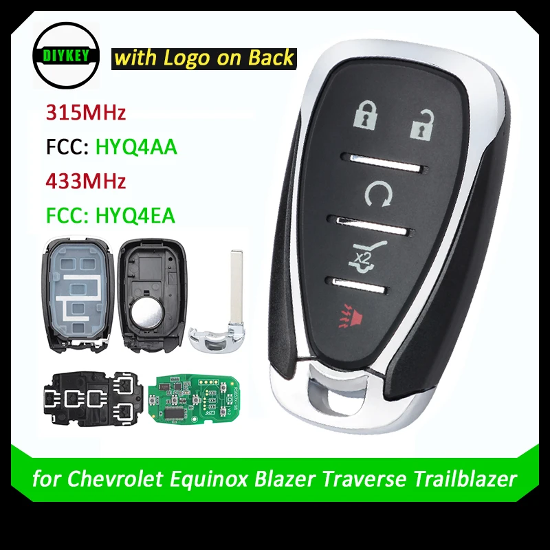 

Пульт дистанционного управления 5BT для Chevrolet, Camaro, Equinox, Cruze, Malibu, Spark 315-433 МГц