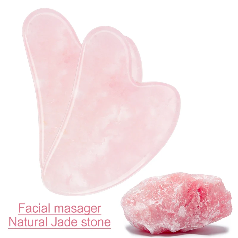 2 шт. Нефритовый массажный ролик для лица и шеи | Красота здоровье