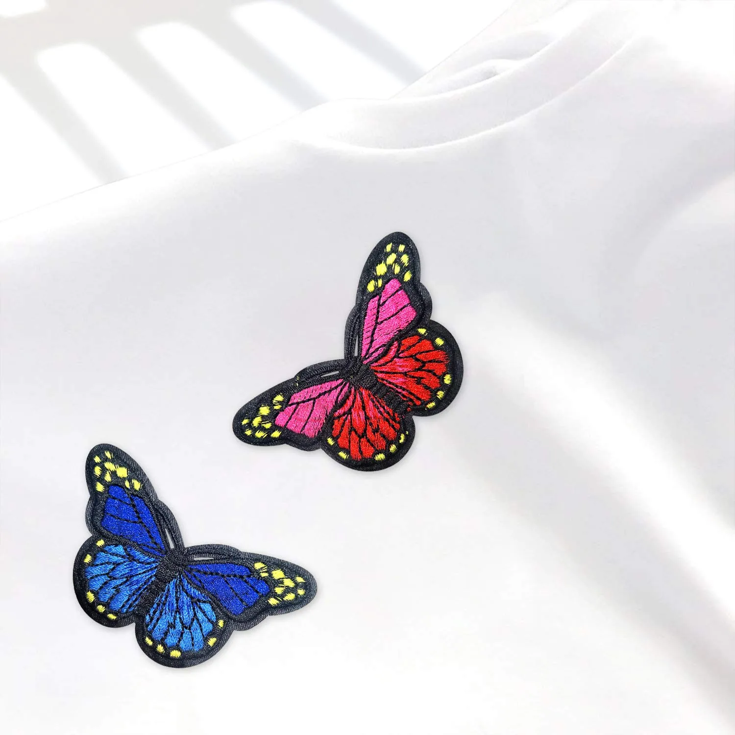 20 шт. нашивки с помощью утюга в виде бабочки аппликации для вышивки декоративно