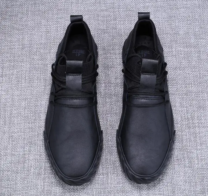 autumn new fashion street cool men lace up leather casual shoes man trend shoes man loafers