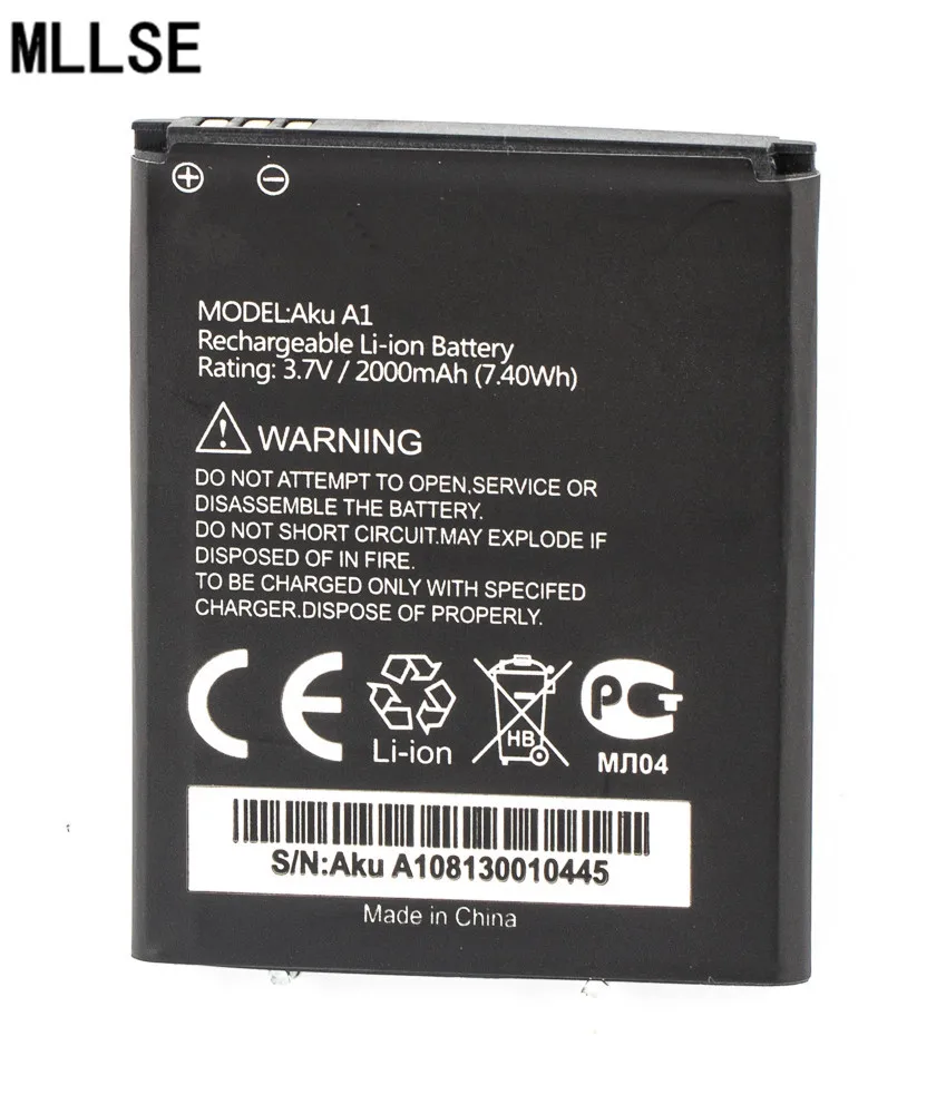 Аккумулятор MLLSE 2000 мАч для GSmart AKU A1 мобильный телефон|battery for|2000mah batterybattery 2000mah |