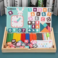 magnetic stickers jigsaw puzzle childrens multifunctional double sided learning drawing board toys english alphabet recognition