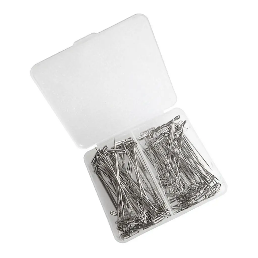 

110PCS T Pins Metal Wig T-pins For Holding Wigs Sewing Hair Extension