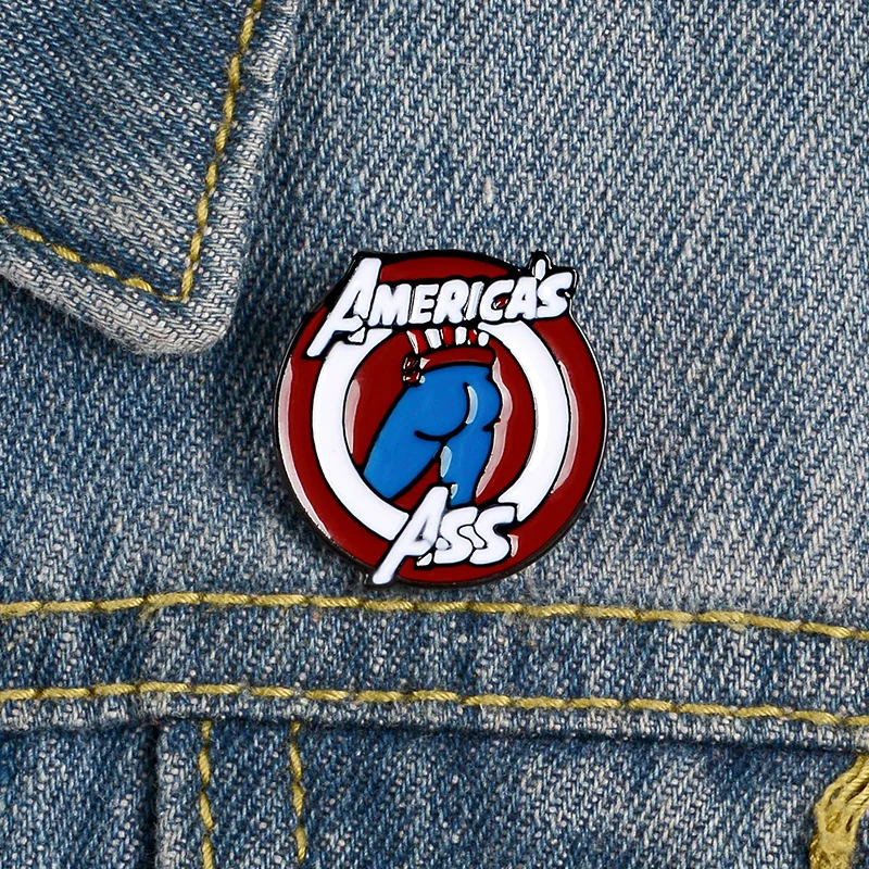 Значки с героями мультфильмов капитан американские Броши для женщин фильм