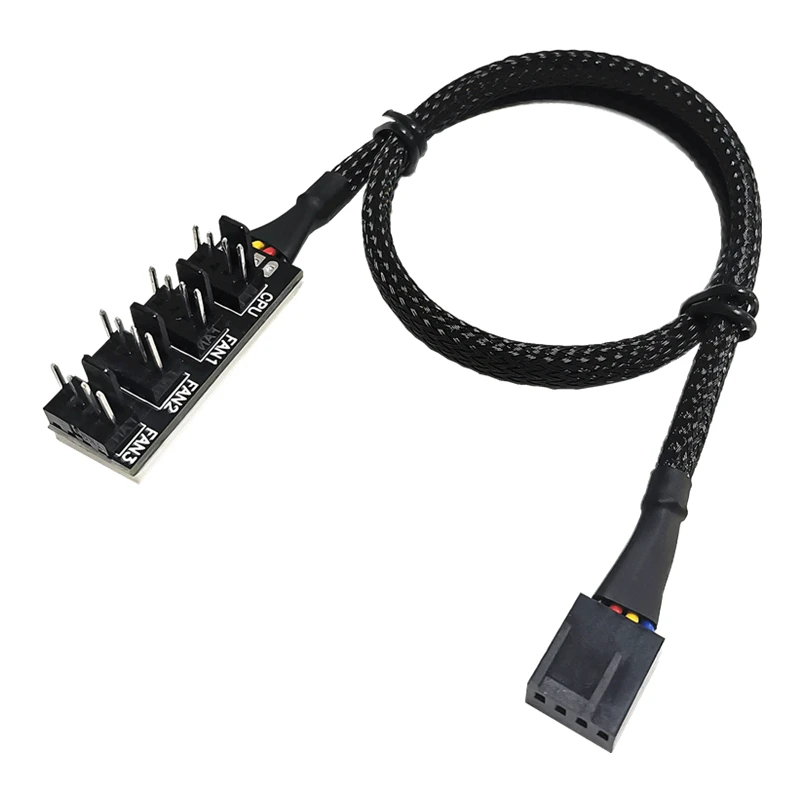 4 Port 40cm 1 to 4-pins Molex TX4 PWM CPU Cooler / Case Chasis Cooling Fan Power Cable Hub Splitter Adapter | Компьютеры и офис