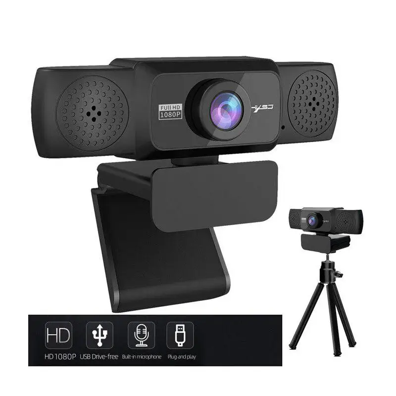 

1080P HD веб-камера с кронштейном вращающийся ПК настольный веб-камера Мини компьютер веб-камера видео запись работы