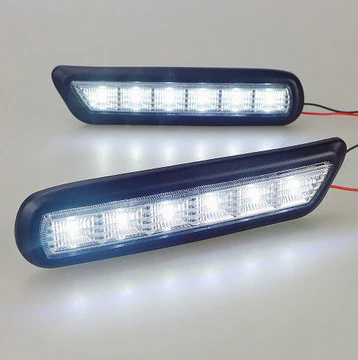 

Car styling 12V 6000k LED running light for M/itsubishi AXR 2010-2012 fog lamp frame Fog light