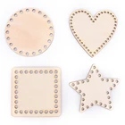 Корзина из натурального дерева для вязания крючком, 1 шт.