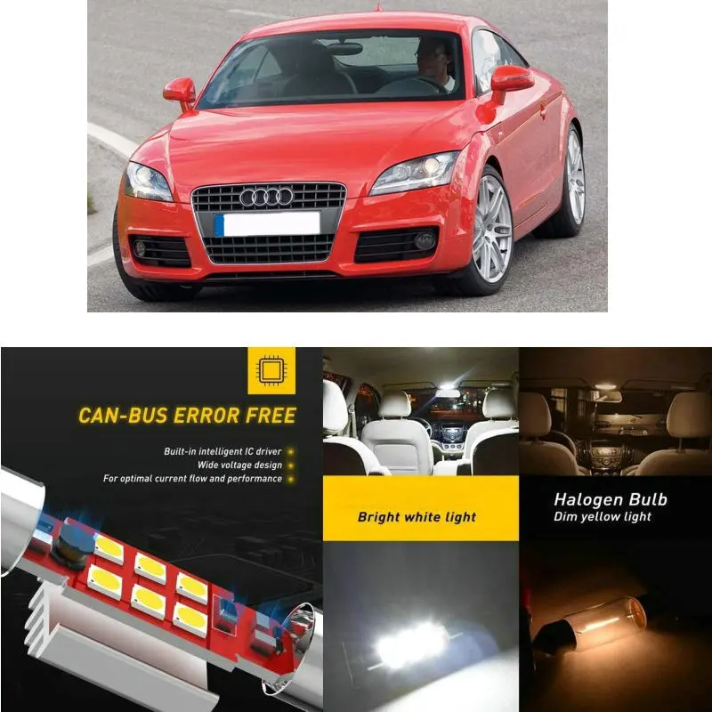 Светодиодные внутренние Автомобильные фары для Audi TT 8J3 внутренний задний