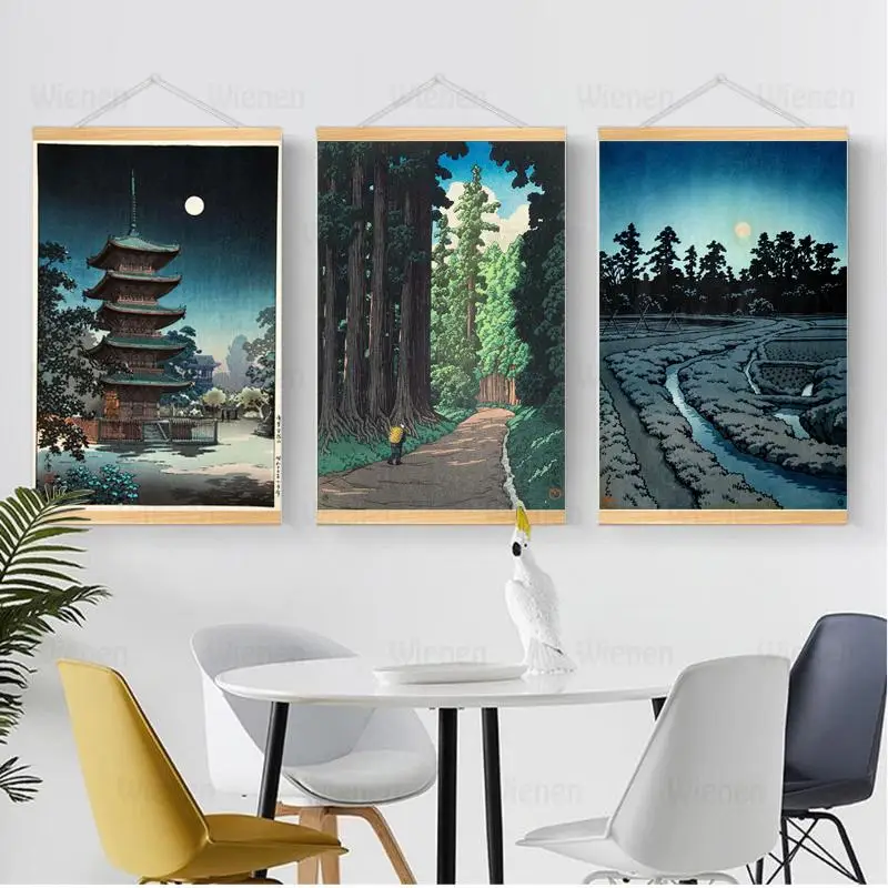 

Japanese Anime Landscape Canvas Wall Art Poster Sushi Place Wine House Home Decoration Paintings for Living Room Dining Room