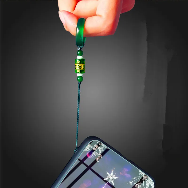 

Original DIY new mobile phone ring buckle mobile phone lanyard short female personality creative Apple mobile phone ornaments