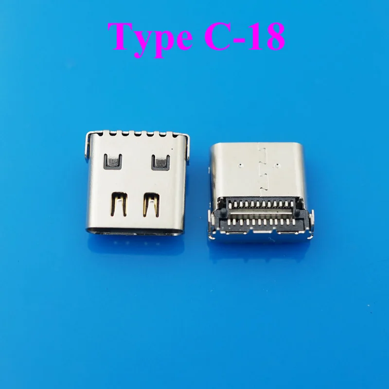 

18Models 90pcs usb connector type c 3.1 USB Female Socket Tab USB 3.1 Version Socket Receptacle for Mobile Phone