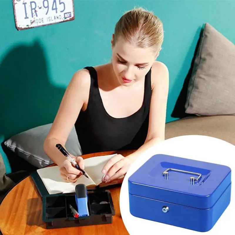 Портативный Сейф для ключей домашний магазин стальной мини ящик хранения монет