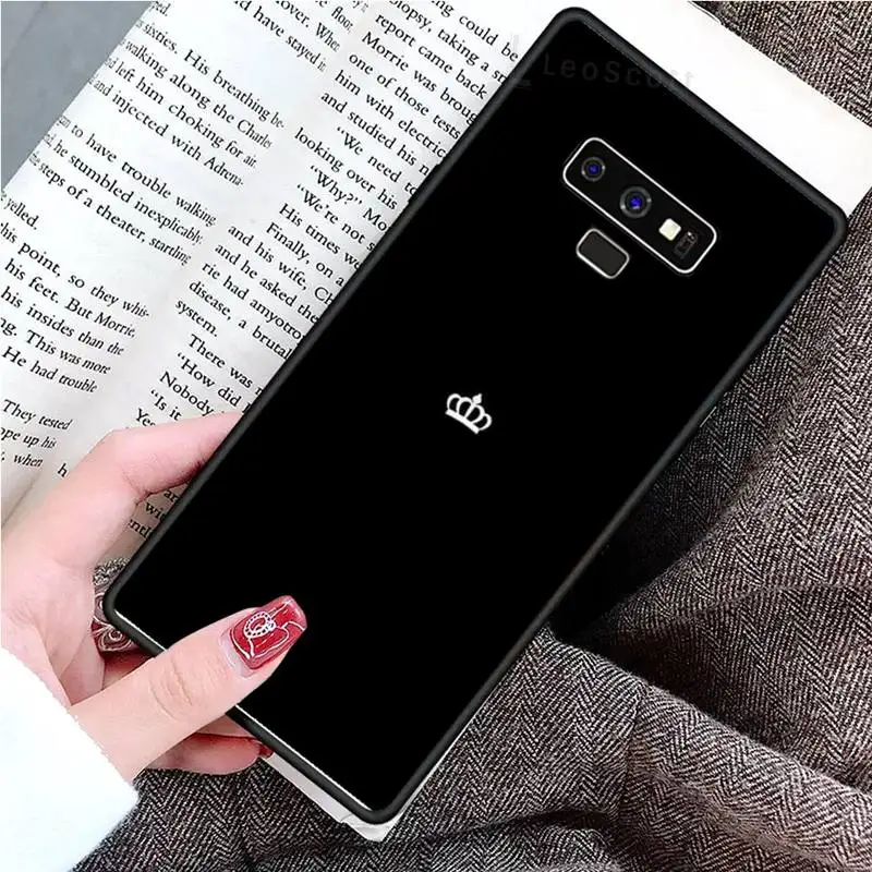 

Crown king princess cool cute logo Phone Case For Samsung Galaxy S8 S9 S10 Plus S10E Note 3 4 5 6 7 8 9 10 Pro Lite cover