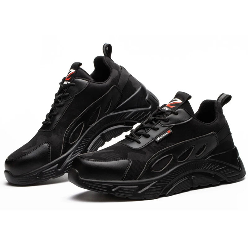 

Steel Toe Work Safety Shoes for Men Puncture Proof Security Boots Man Breathable Light Industrial Casual Sneakers Men's Footwear