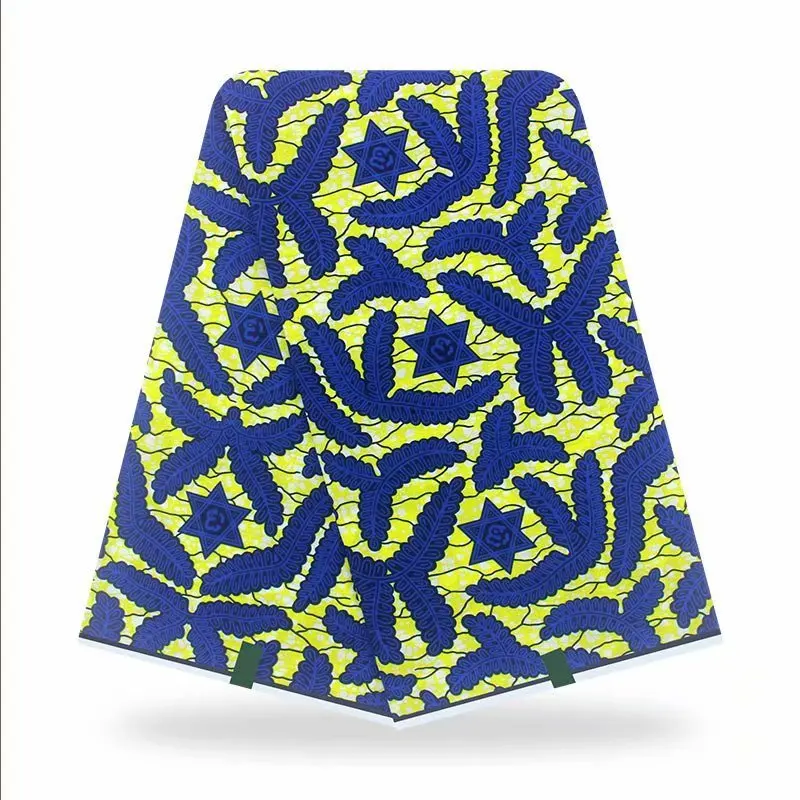 

African Prints Fabric Guaranteed Real Wax Tissu 100% Cotton Best Quality Sewing Material For Party Dress Crafts DIY Pagne