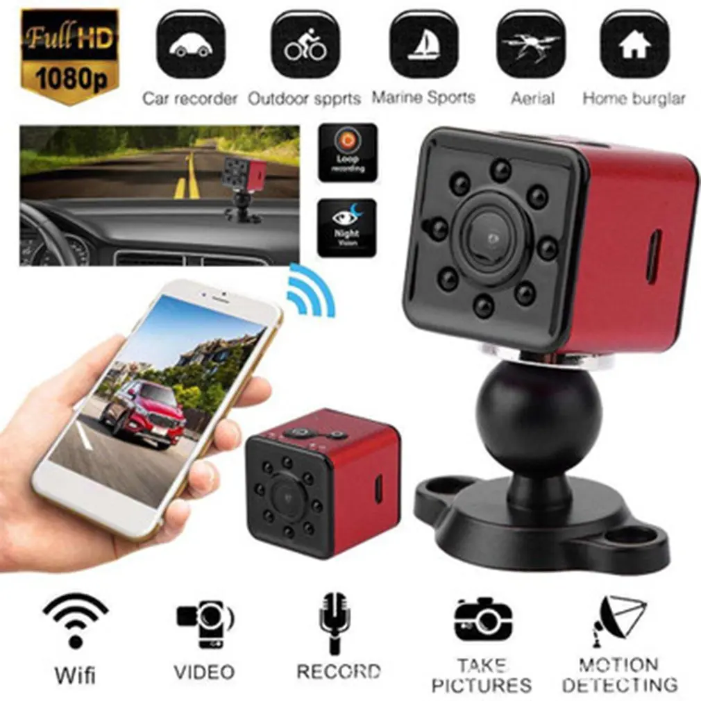 SQ13 HD wifi маленькая мини ip-камера камера 1080P видео датчик ночного видения Видеокамера микро камера s DVR регистратор движения видеокамера SQ13