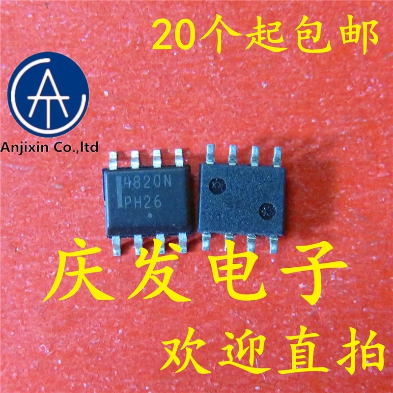 

10pcs 100% orginal new 100% quality real stock NTMD4820NR2G printing 4820 n SOP8 power chips